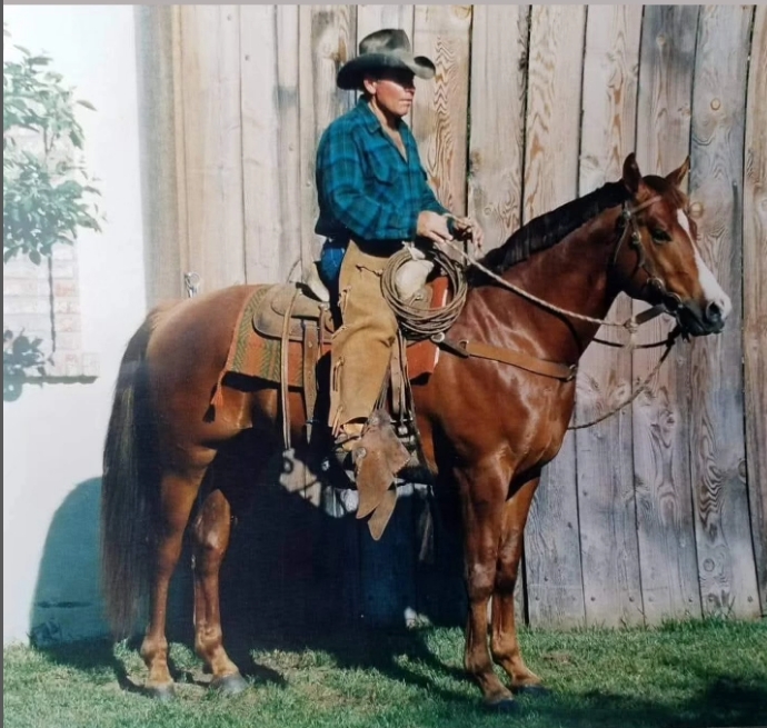 Pete Spates on horseback, photograph from Jennifer's 2025 essay